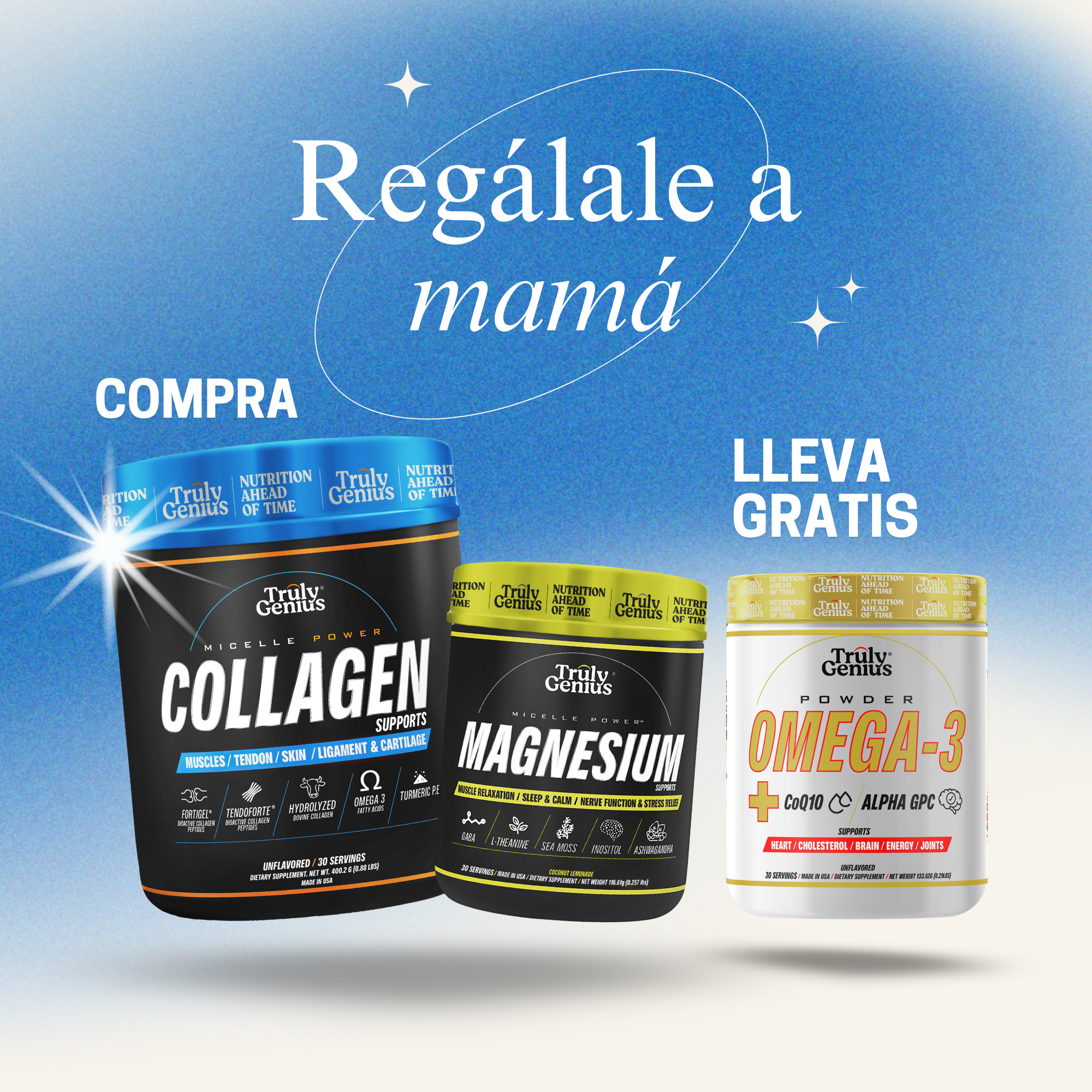 Combo para Mamá | Colageno + Magnesio + Omega-3